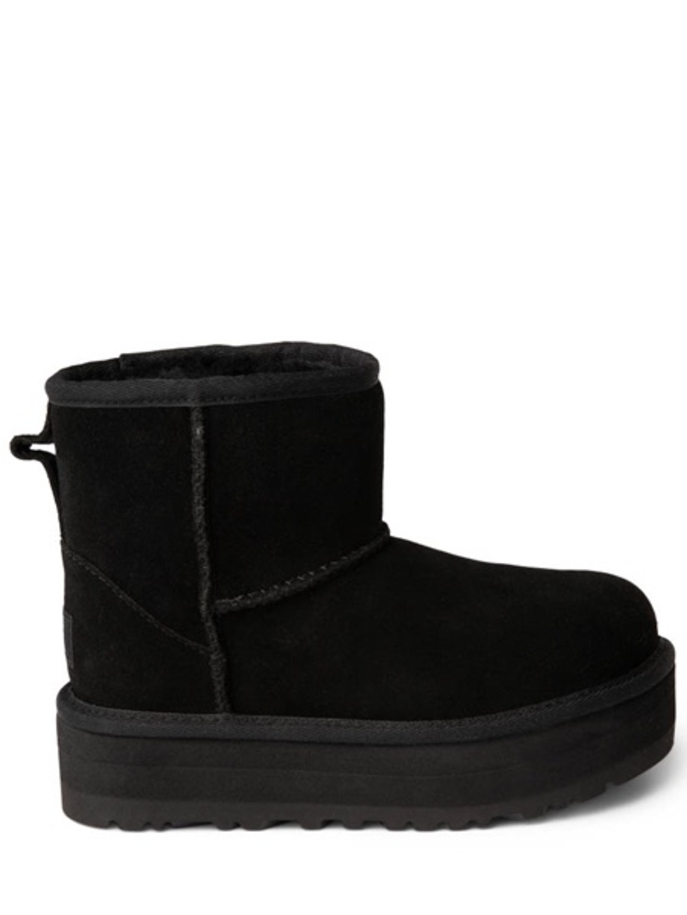 UGG Classic Mini Platform Boot Black Ankle Bootie Girl’s Size 3